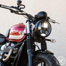 Motodemic LED Headlight Conversion Kit for the Triumph Street Scrambler Motodemic LED Headlight Conversion Kit for the Triumph Street Scrambler